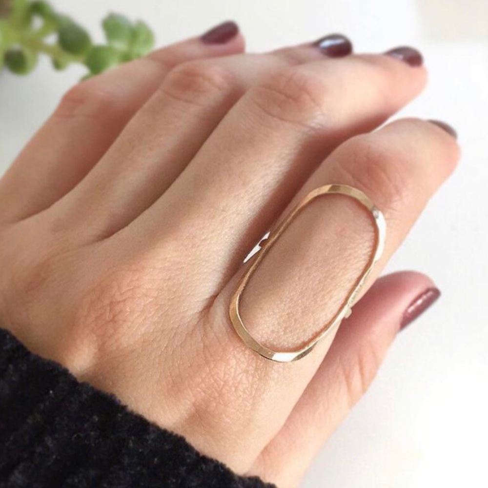 Oval Open Ring - image 1